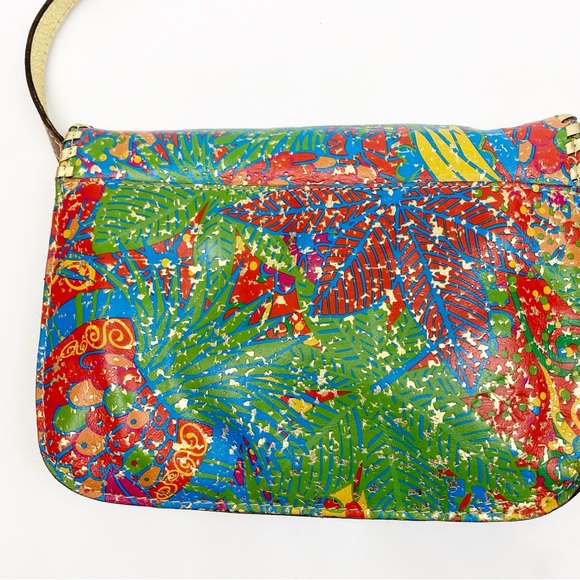 Patricia Nash Beaumont Leather Crossbody Bag Tropicana Summer Festival Tropical - Picture 10 of 16